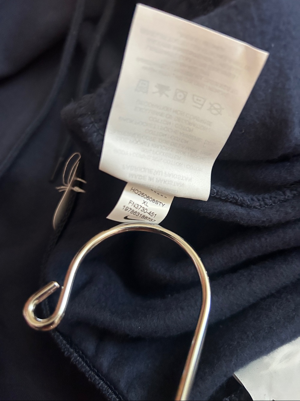 Nike Navy Standard Fit Straight Leg Reg Length Jogger Pants XL - Picture 8 of 11